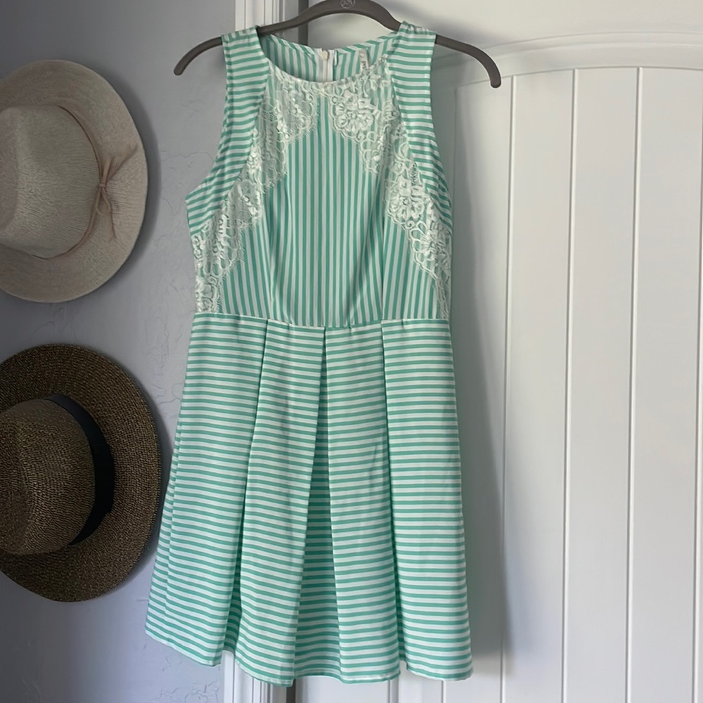 Mint Striped Dress